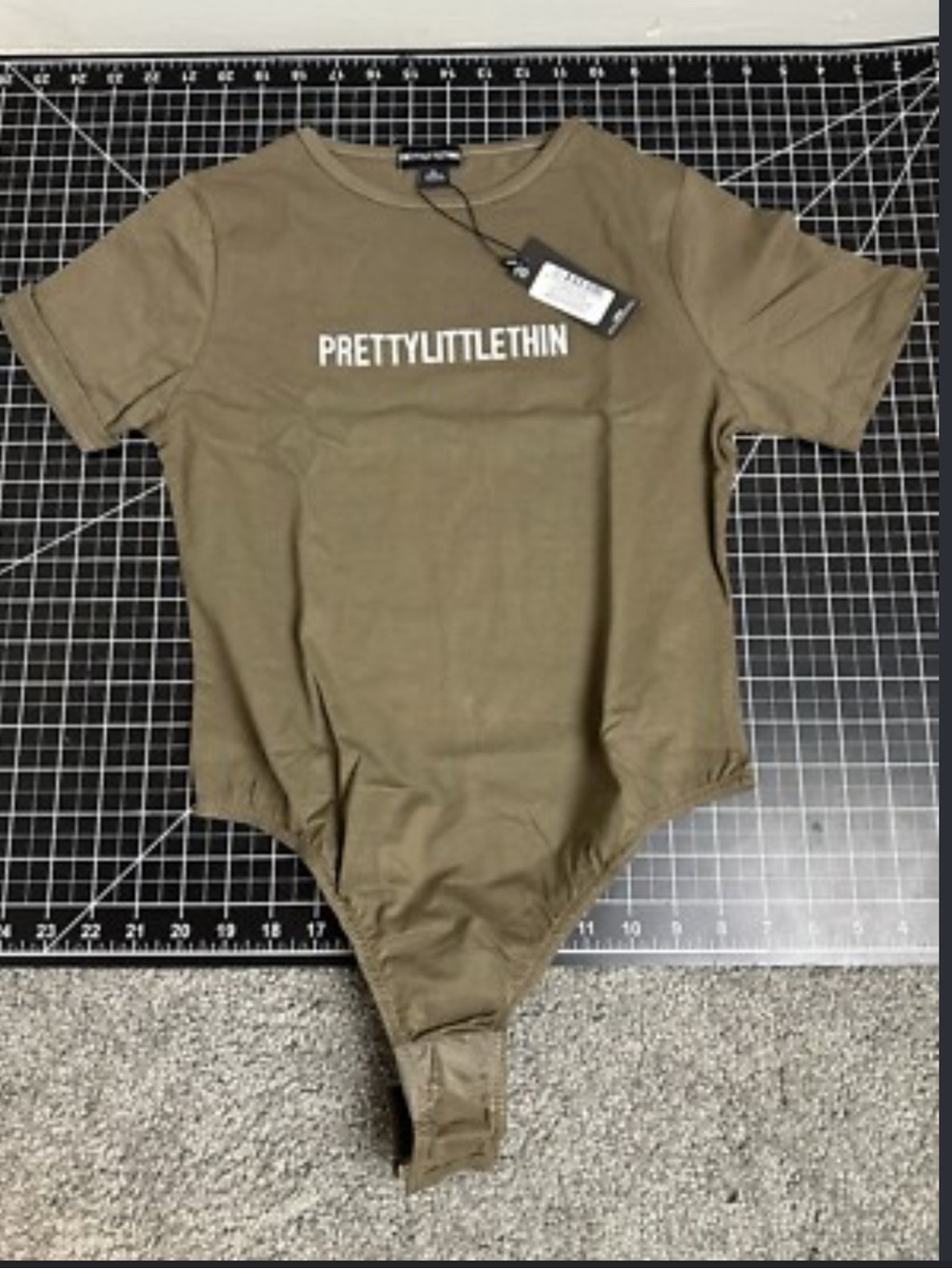 PrettyLittleThing Olive Green Kids One Piece Bodysuit